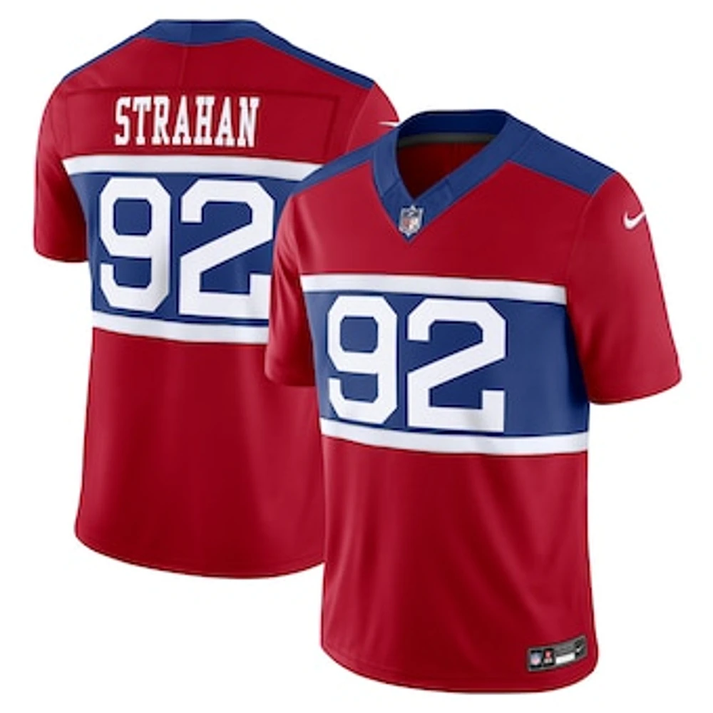 Men's Nike Michael Strahan Century Red New York Giants Alternate Vapor F.U.S.E. Retired Player Limited Jersey