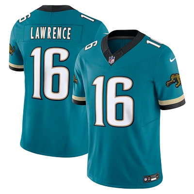 Men's Nike Trevor Lawrence Teal Jacksonville Jaguars Prowler Throwback Vapor F.U.S.E. Limited Jersey