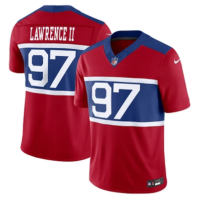 Men's Nike Dexter Lawrence II Century Red New York Giants Alternate Vapor F.U.S.E. Limited Jersey