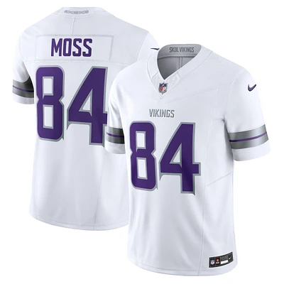 Men's Nike Randy Moss White Minnesota Vikings Alternate Vapor F.U.S.E. Retired Player Limited Jersey