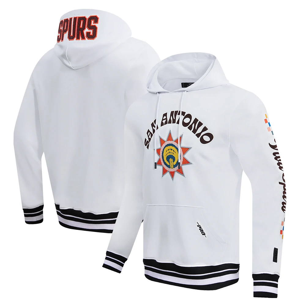 Men's Pro Standard White San Antonio Spurs 2023/24 City Edition Pullover Hoodie