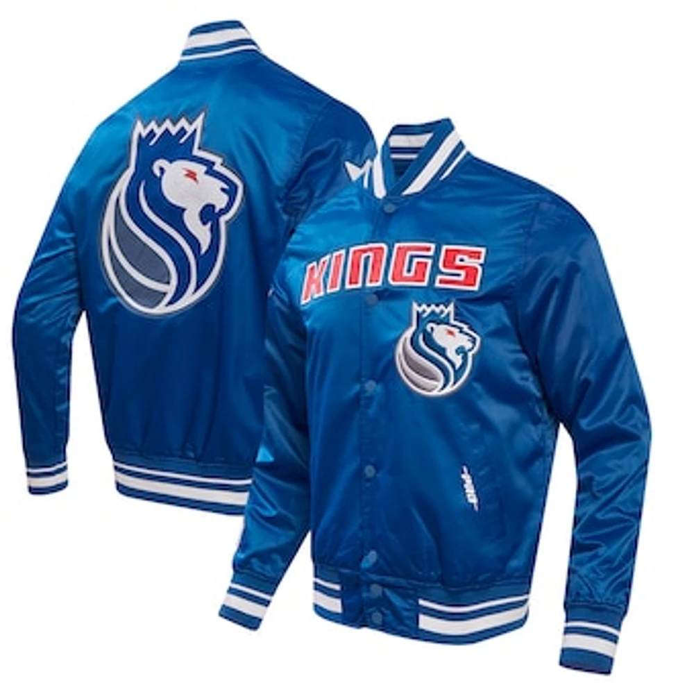 Men's Pro Standard Blue Sacramento Kings 2023/24 City Edition Satin Full-Snap Jacket