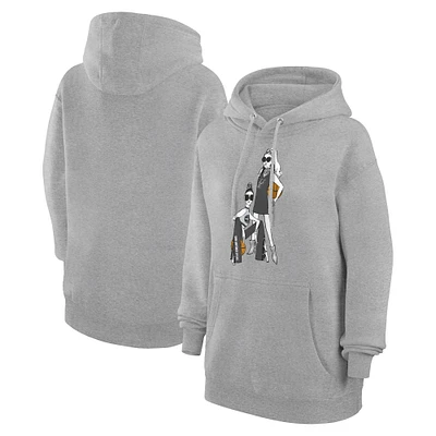 Women's G-III 4Her by Carl Banks Heather Gray San Antonio Spurs Basketball Girls Fleece Pullover Hoodie