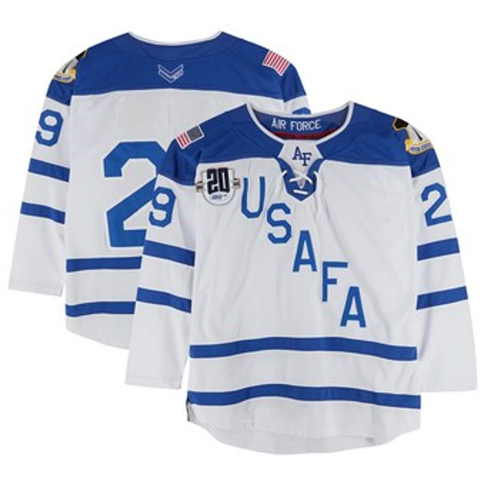 Air Force Falcons Team-Issued #29 Jersey with 20th Anniversary Patch from the Hockey Program