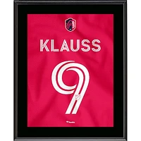 João Klauss St. Louis City SC 10.5" x 13" City Jersey Style Number 9 Sublimated Plaque
