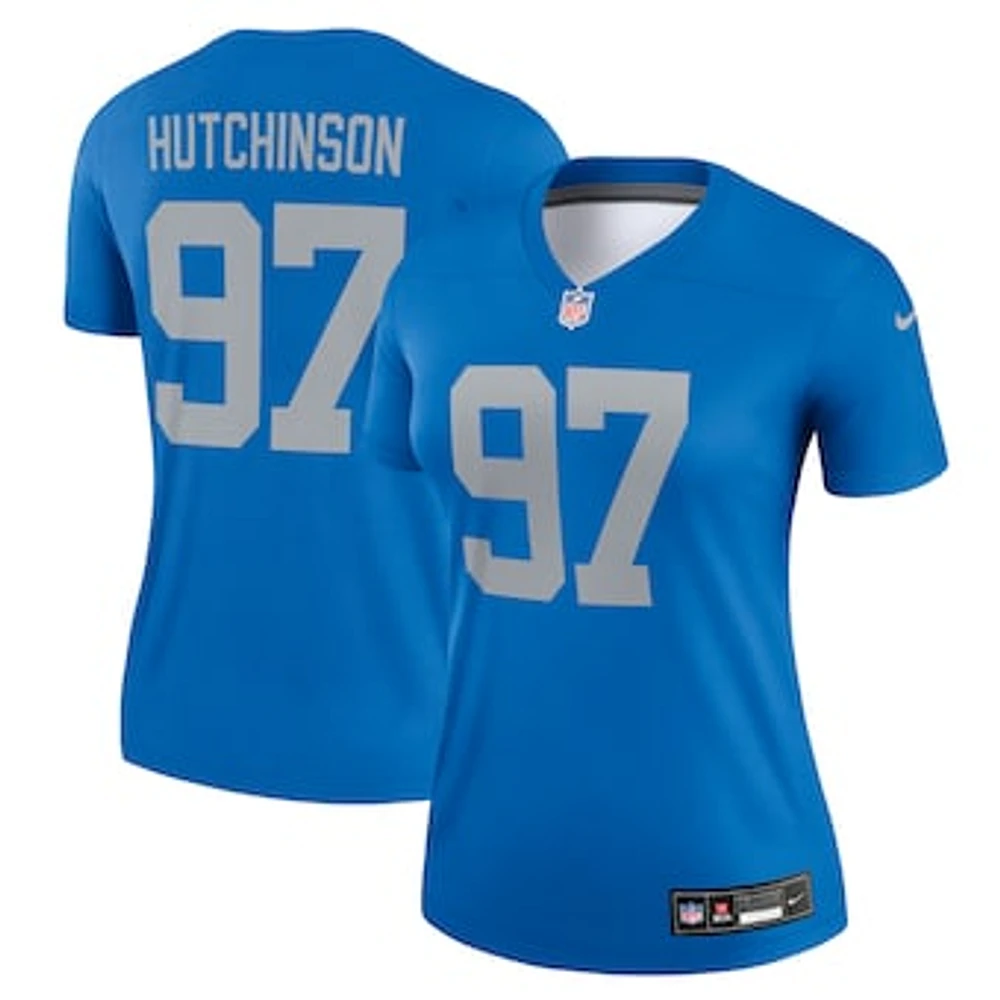 Women's Nike Aidan Hutchinson Detroit Lions Alternate Legend Player Performance Top