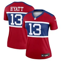 Women's Nike Jalin Hyatt  Red New York Giants Alternate Legend Player Performance Top