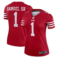 Women's Nike Deebo Samuel Sr  Scarlet San Francisco 49ers Legend Player Performance Top