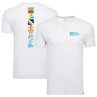 Unisex Sportiqe  White World Marathon Majors Comfy Tri-Blend T-Shirt