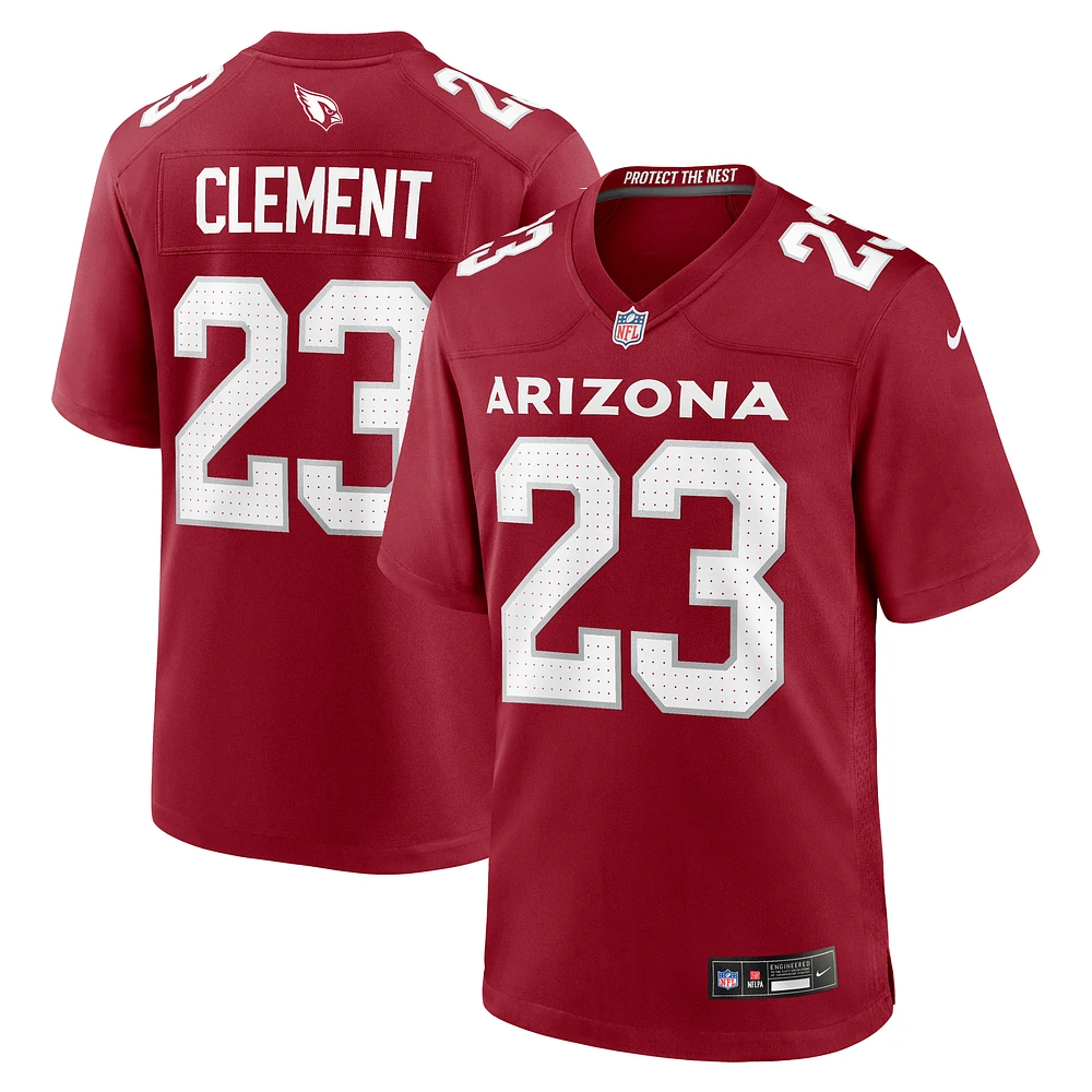 Men's Nike Corey Clement  Cardinal Arizona Cardinals Team Game Jersey