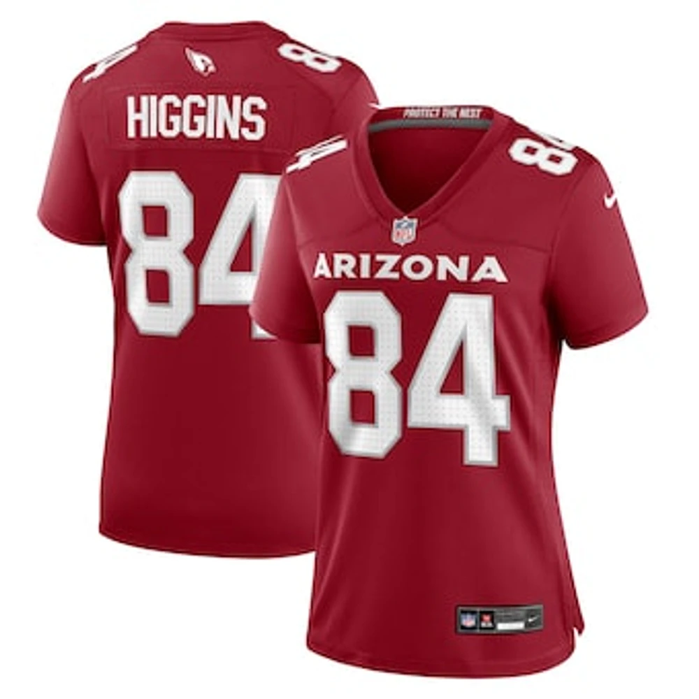 Women's Nike Elijah Higgins  Cardinal Arizona Cardinals Team Game Jersey