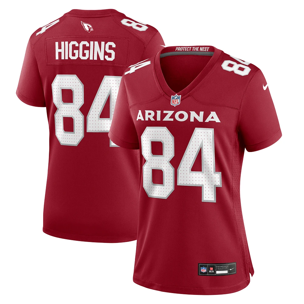 Women's Nike Elijah Higgins  Cardinal Arizona Cardinals Team Game Jersey