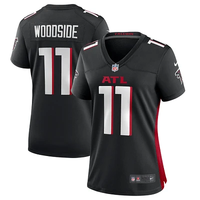 Women's Nike Logan Woodside  Black Atlanta Falcons Team Game Jersey