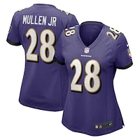 Women's Nike Trayvon Mullen Jr.  Purple Baltimore Ravens Team Game Jersey