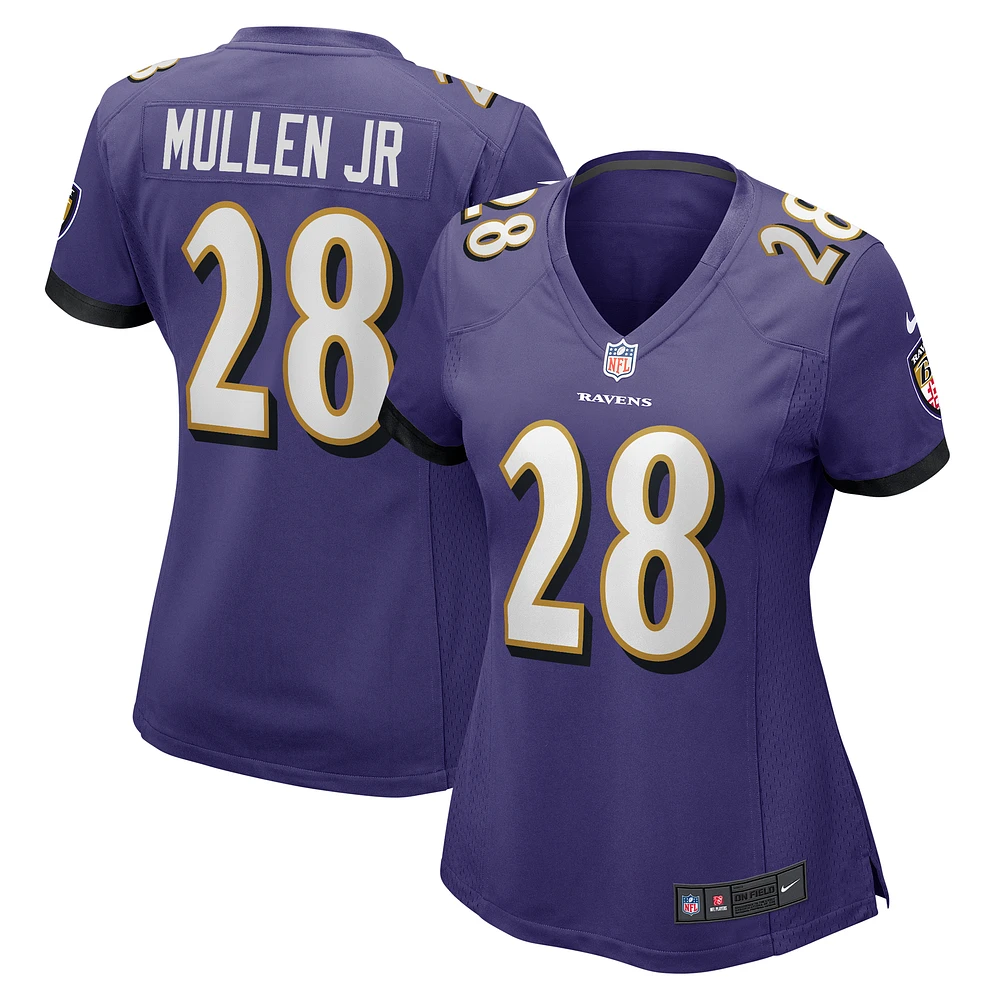 Women's Nike Trayvon Mullen Jr.  Purple Baltimore Ravens Team Game Jersey