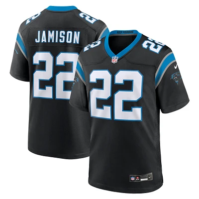 Men's Nike D'Shawn Jamison Black Carolina Panthers Team Game Jersey