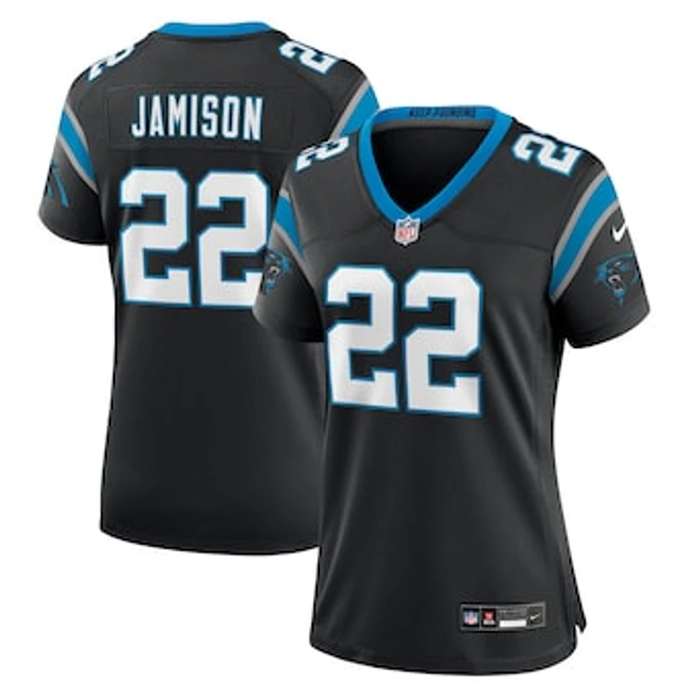 Women's Nike D'Shawn Jamison Black Carolina Panthers Team Game Jersey