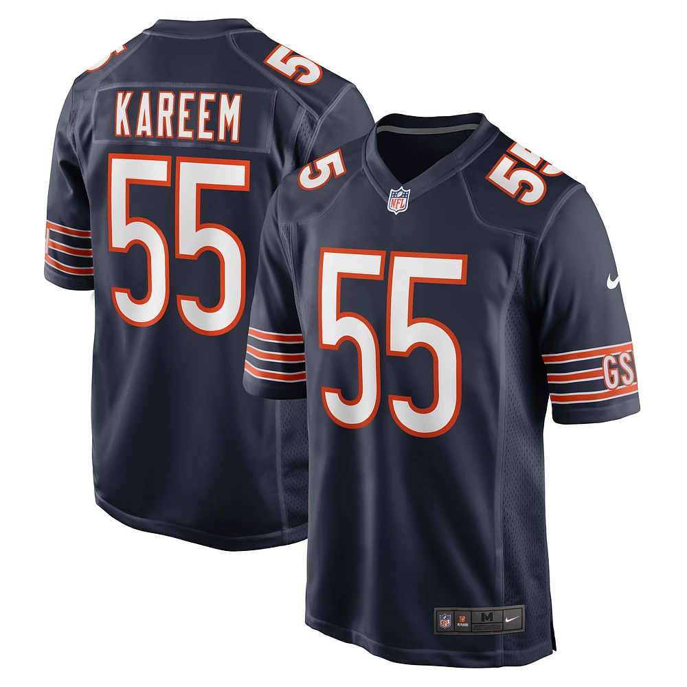 Men's Nike Khalid Kareem Navy Chicago Bears Team Game Jersey