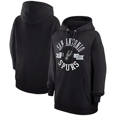 Women's G-III 4Her by Carl Banks  Black San Antonio Spurs City Pullover Hoodie