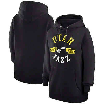 Women's G-III 4Her by Carl Banks  Black Utah Jazz City Pullover Hoodie