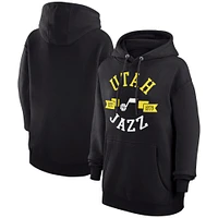 Women's G-III 4Her by Carl Banks  Black Utah Jazz City Pullover Hoodie