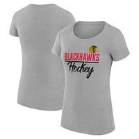 Women's G-III 4Her by Carl Banks Chicago Blackhawks Team Sport Fitted T-Shirt