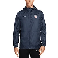 Men's Nike  Navy USMNT 2024 Academy Pro Performance Hoodie Full-Zip Rain Jacket