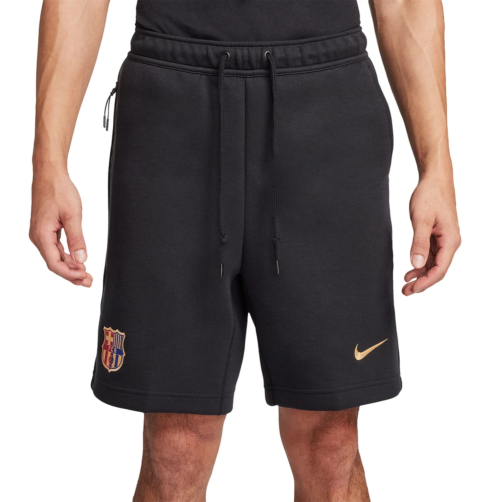 Men's Nike  Black Barcelona Tech Fleece Shorts