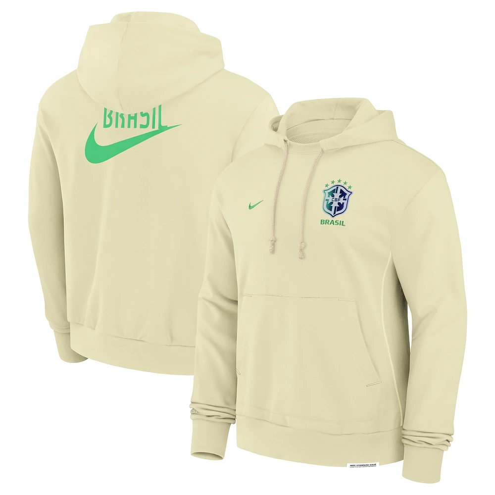 Men's Nike Yellow Brazil National Team Standard Issue Pullover Hoodie