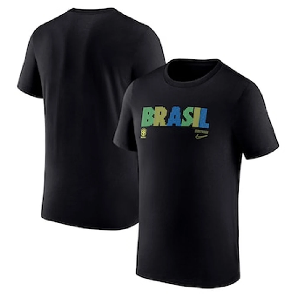 Men's Nike Black Brazil National Team Lights T-Shirt