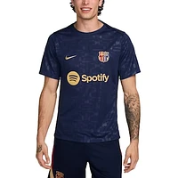 Men's Nike Navy Barcelona Home 2024/25 Academy Pro Pre-Match Top