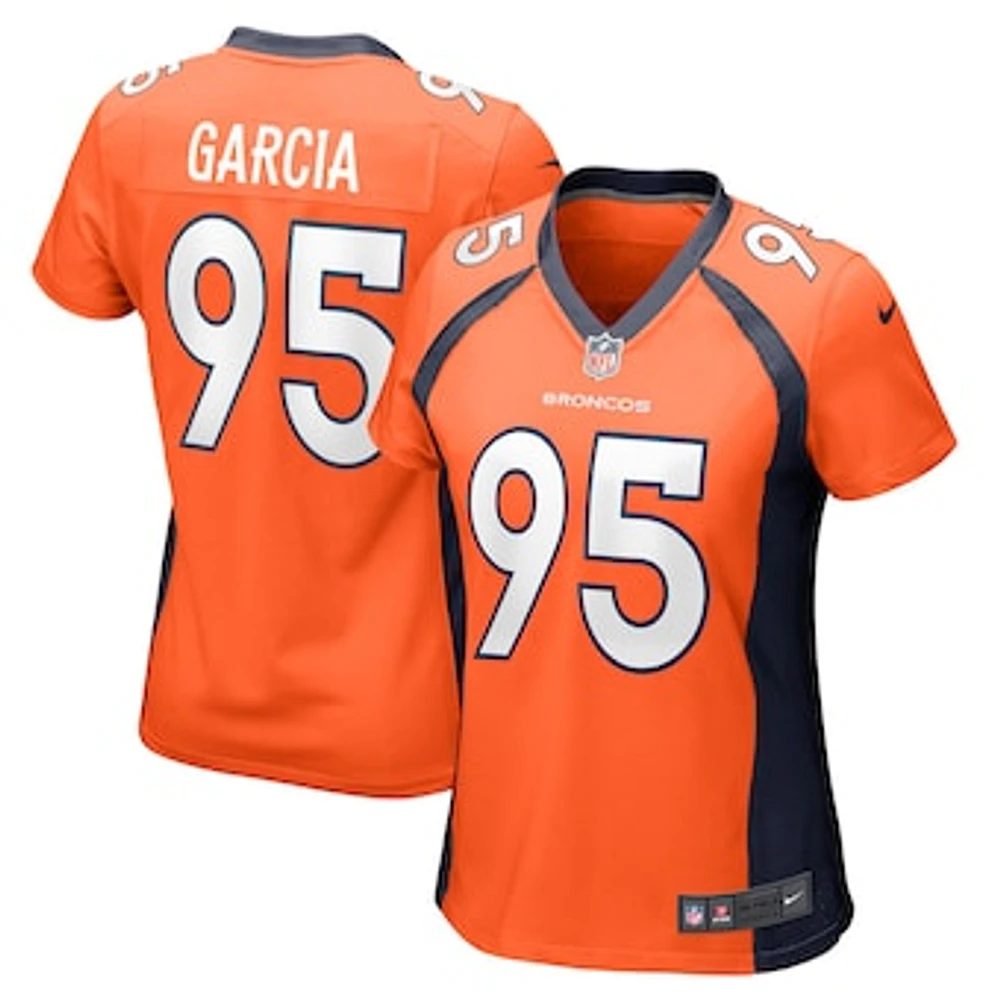 Women's Nike Elijah Garcia  Orange Denver Broncos Team Game Jersey