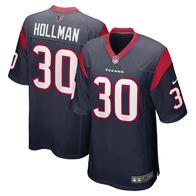 Men's Nike Ka'Dar Hollman Navy Houston Texans Team Game Jersey