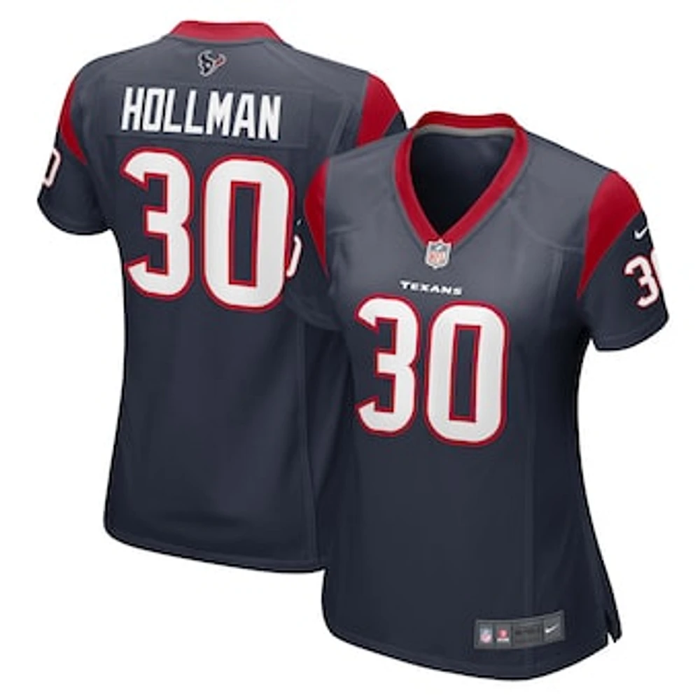 Women's Nike Ka'Dar Hollman Navy Houston Texans Team Game Jersey