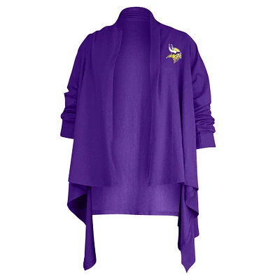 Women's Kiya Tomlin Purple Minnesota Vikings Mini Duster Cardigan