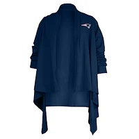 Women's Kiya Tomlin Navy New England Patriots Mini Duster Cardigan