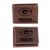 Green Bay Packers Bifold & Trifold Wallet Two-Piece Set