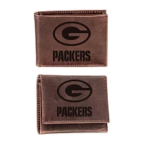 Green Bay Packers Bifold & Trifold Wallet Two-Piece Set