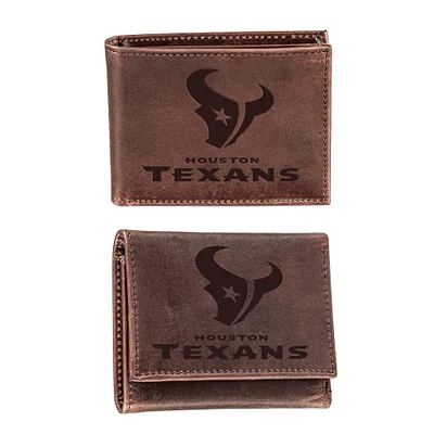 Houston Texans Bifold & Trifold Wallet Two-Piece Set