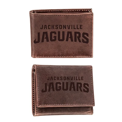 Jacksonville Jaguars Bifold & Trifold Wallet Two-Piece Set