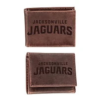 Jacksonville Jaguars Bifold & Trifold Wallet Two-Piece Set