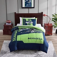 Seattle Seahawks Twin Size Bed In A Bag Set