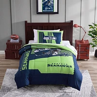 Seattle Seahawks Twin Size Bed In A Bag Set