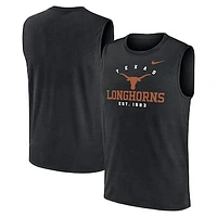 Men's Nike Black Texas Longhorns Primetime Legend Lock Up Performance Muscle Tank Top