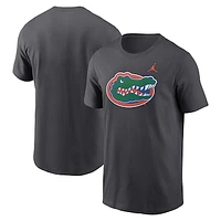 Men's Jordan Brand Anthracite Florida Gators Primetime Evergreen Logo T-Shirt