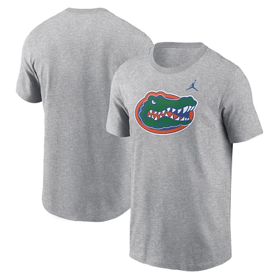 Men's Jordan Brand Heather Gray Florida Gators Primetime Evergreen Logo T-Shirt