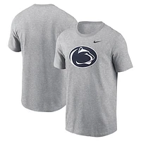 Men's Nike Heather Gray Penn State Nittany Lions Primetime Evergreen Logo T-Shirt