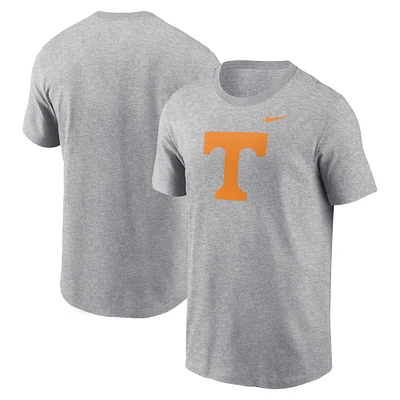 Men's Nike Heather Gray Tennessee Volunteers Primetime Evergreen Logo T-Shirt