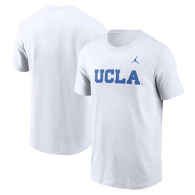 Men's Jordan Brand White UCLA Bruins Primetime Wordmark T-Shirt