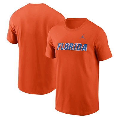 Men's Jordan Brand Orange Florida Gators Primetime Wordmark T-Shirt